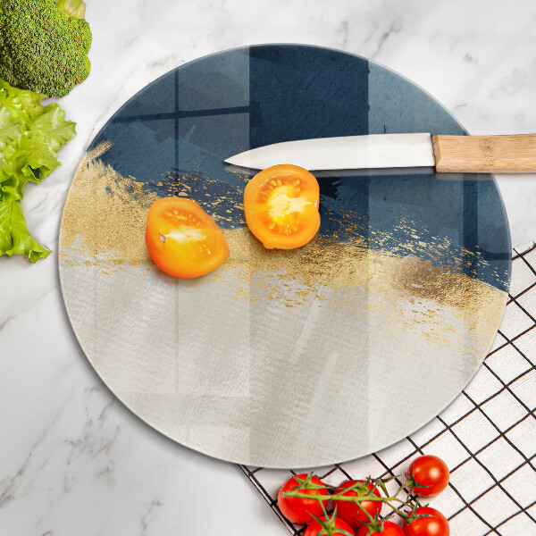 Üveg vágódeszka Arany absztrakció