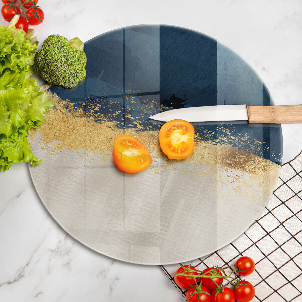 Üveg vágódeszka Arany absztrakció