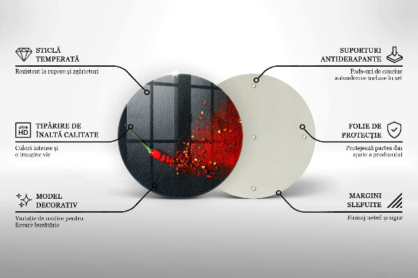 Üveg vágódeszka Csili paprika