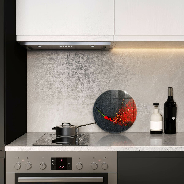 Üveg vágódeszka Csili paprika