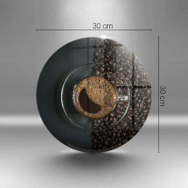 Üveg vágódeszka Kávé és bab