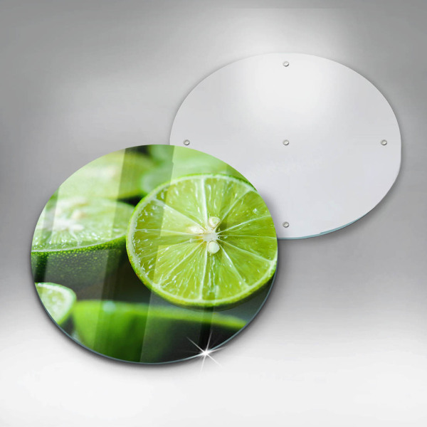 Üveg vágódeszka Lime citrus