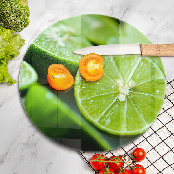 Üveg vágódeszka Lime citrus