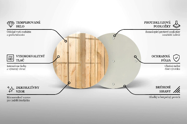 Üveg vágódeszka Finom fa táblák