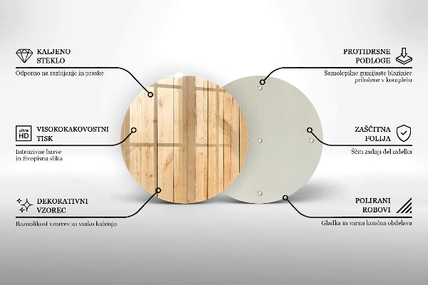 Üveg vágódeszka Finom fa táblák