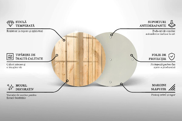 Üveg vágódeszka Finom fa táblák