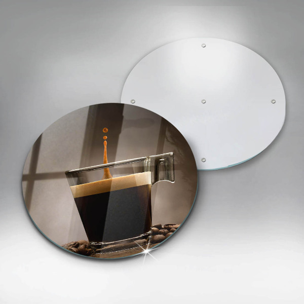 Üveg vágódeszka Üveg és kávébab