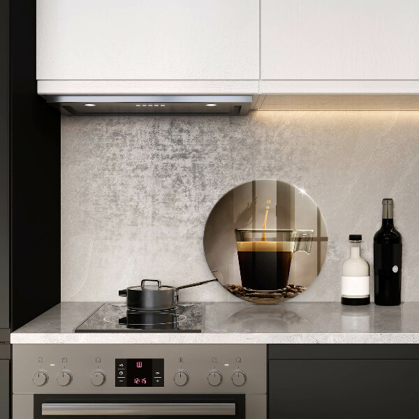 Üveg vágódeszka Üveg és kávébab