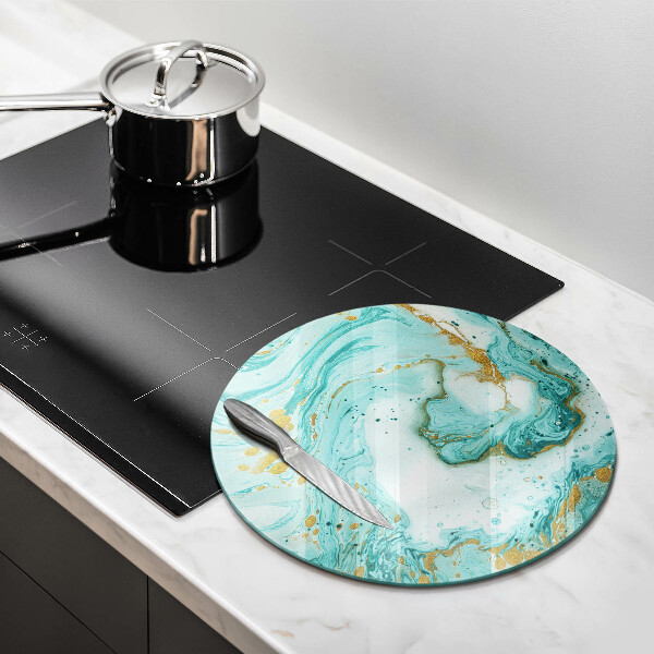 Üveg vágódeszka Kék absztrakció