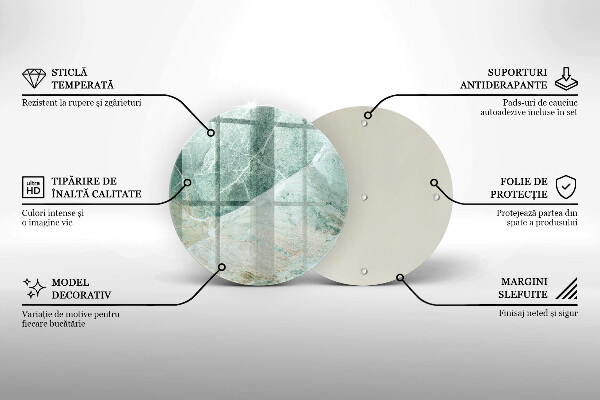 Üveg vágódeszka Kő szerkezet