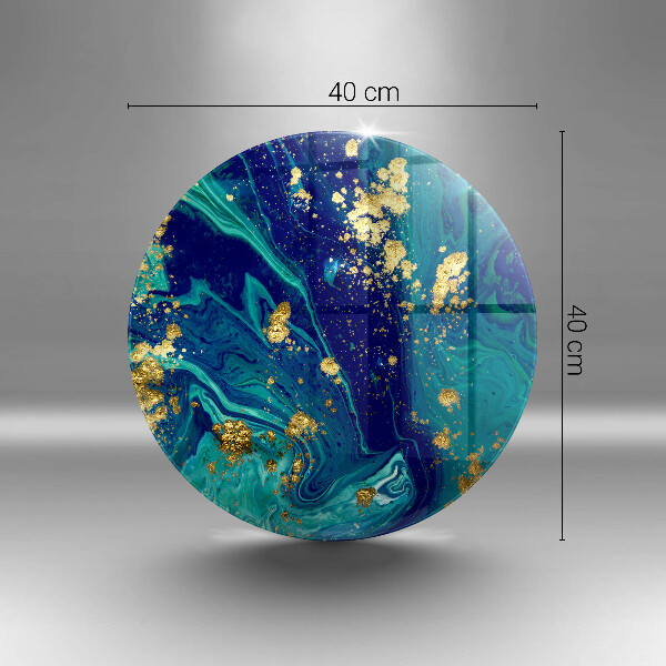 Üveg vágódeszka Absztrakció arannyal