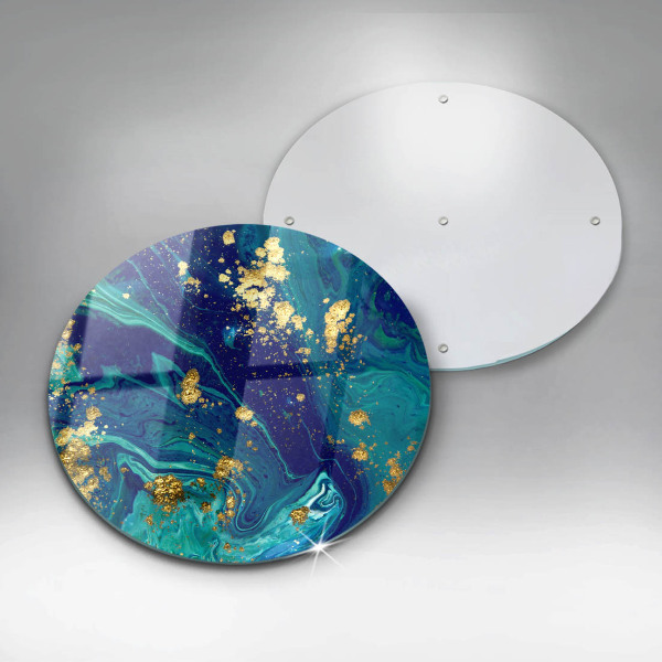 Üveg vágódeszka Absztrakció arannyal