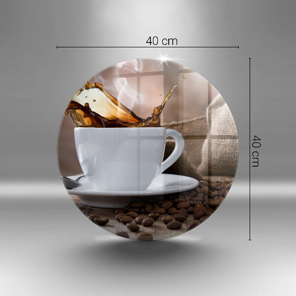 Üveg vágódeszka Csésze és kávébab