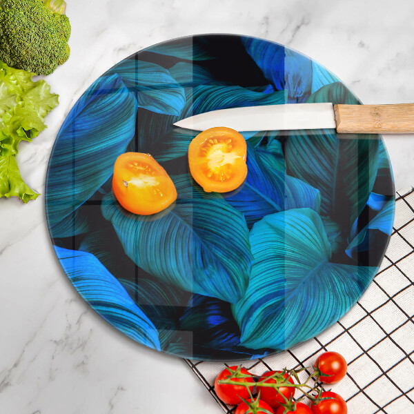 Üveg vágódeszka Dzsungel növényzet levelei