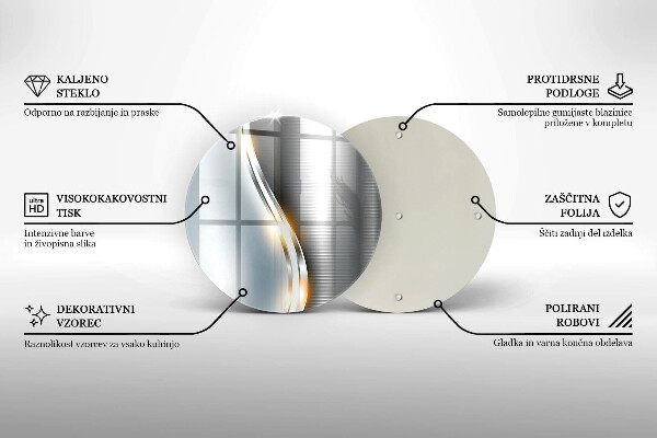 Üveg vágódeszka Fémművészet
