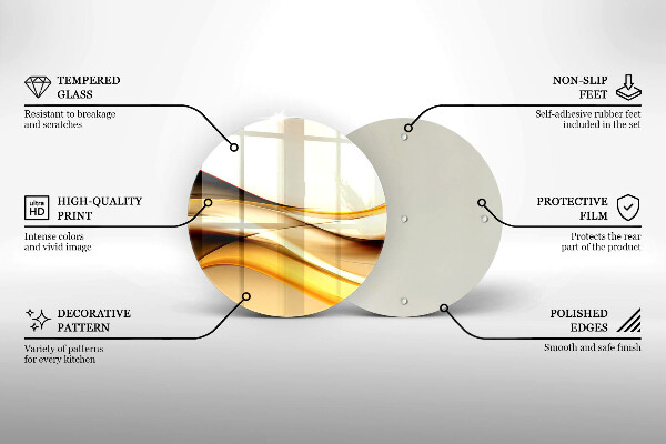 Üveg vágódeszka Absztrakt füst vonalak
