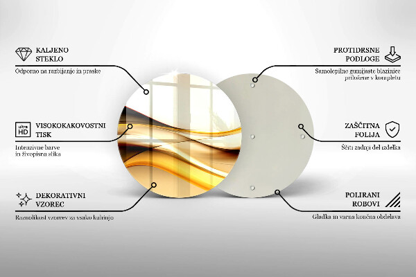 Üveg vágódeszka Absztrakt füst vonalak