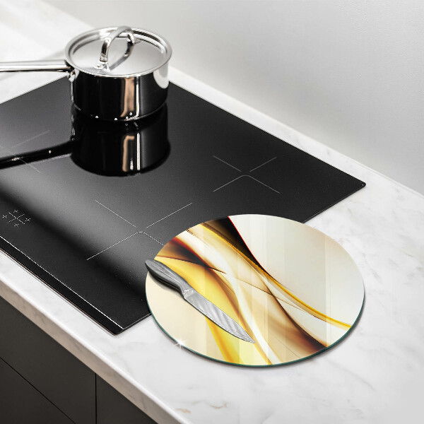 Üveg vágódeszka Absztrakt füst vonalak