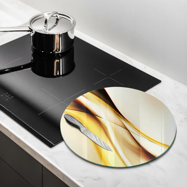 Üveg vágódeszka Absztrakt füst vonalak