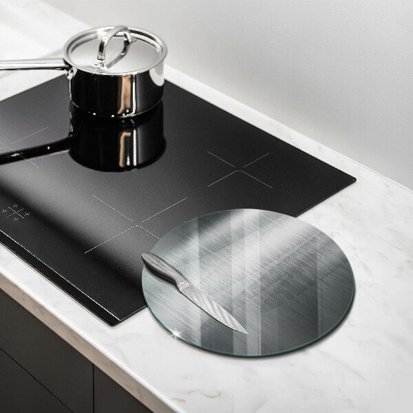 Üveg vágódeszka Fém textúra