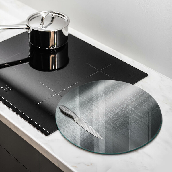 Üveg vágódeszka Fém textúra