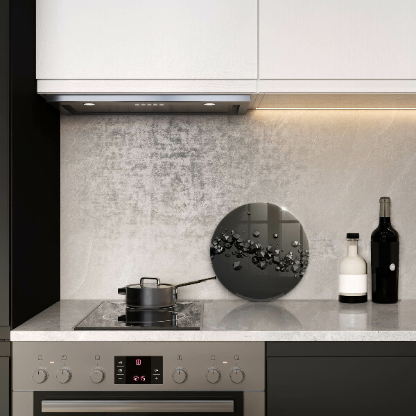 Üveg vágódeszka 3D alakzatok absztrakció