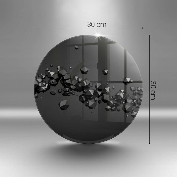 Üveg vágódeszka 3D alakzatok absztrakció
