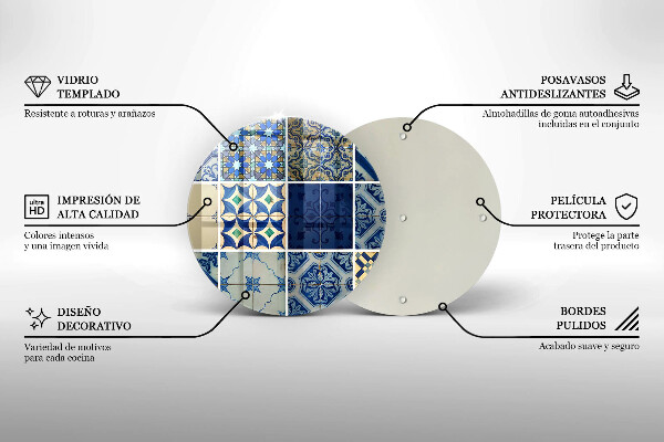 Üveg vágódeszka Dekoratív csempe csempe