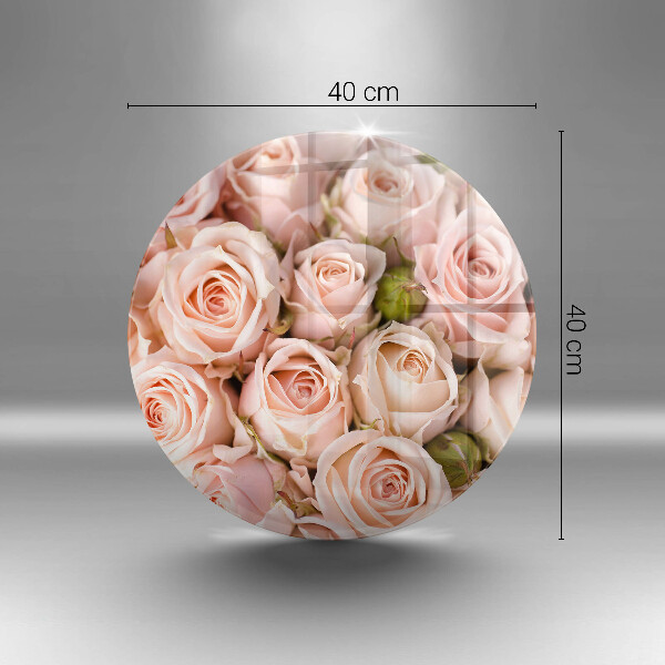 Üveg vágódeszka Csokor finom rózsa