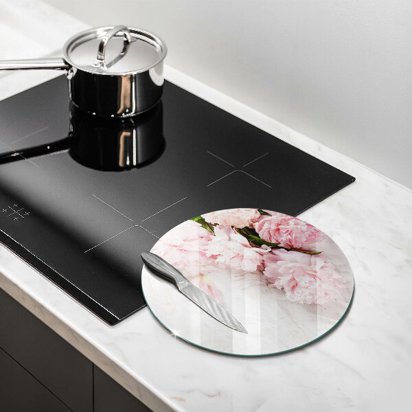 Üveg vágódeszka Finom rózsa virágok