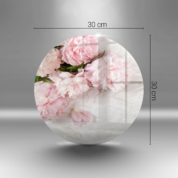 Üveg vágódeszka Finom rózsa virágok