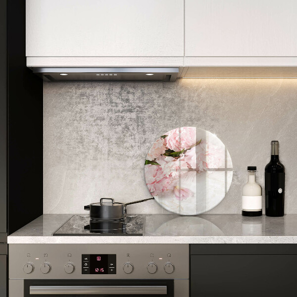 Üveg vágódeszka Finom rózsa virágok