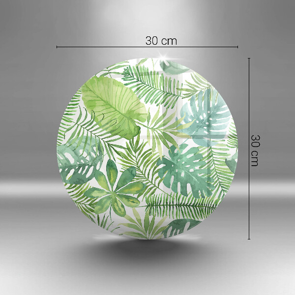 Üveg vágódeszka Akvarell boho levelek