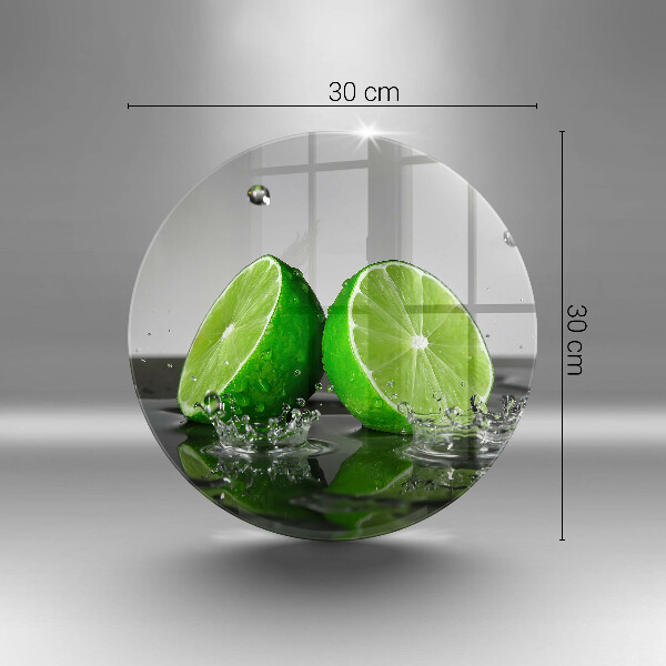 Üveg vágódeszka Lédús lime és víz