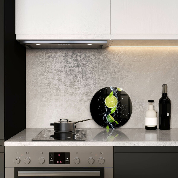 Üveg vágódeszka Lédús lime vízben