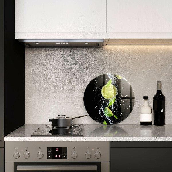 Üveg vágódeszka Lédús lime vízben