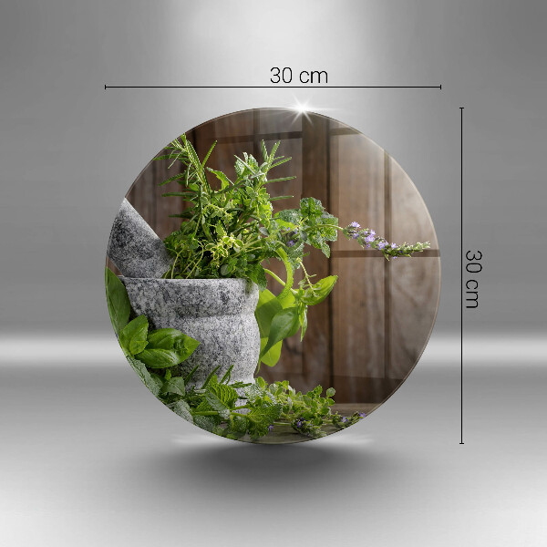 Üveg vágódeszka Gyógynövényeket és fát ültet