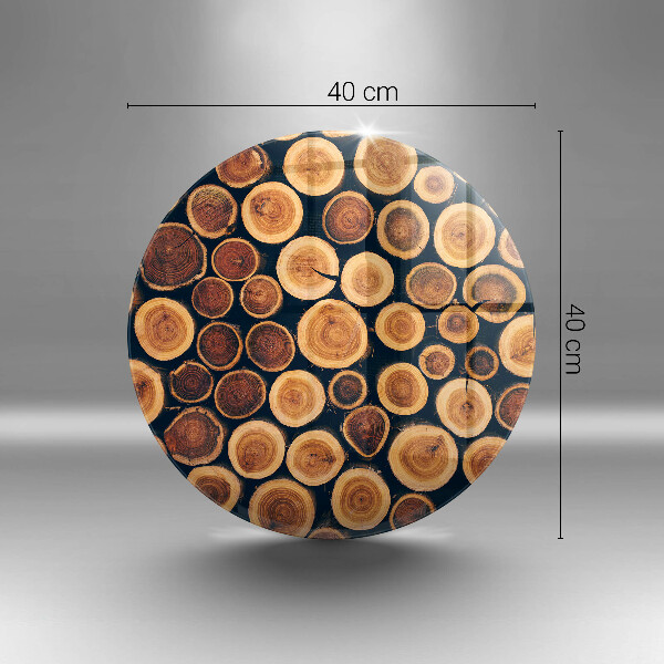 Üveg vágódeszka Fa tuskók