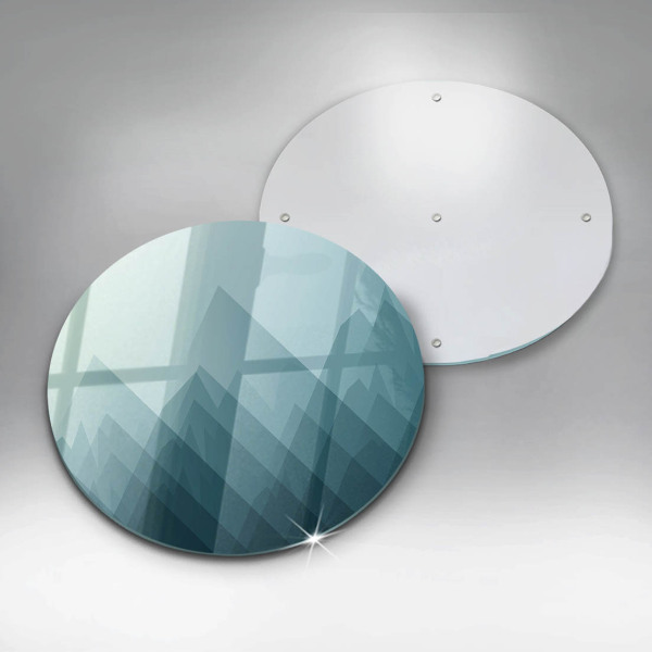 Üveg vágódeszka Absztrakt hegyek