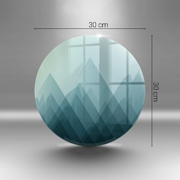 Üveg vágódeszka Absztrakt hegyek