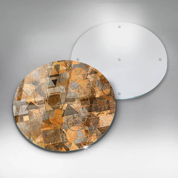 Üveg vágódeszka Varrat nélküli mintát geometriai alakzatok