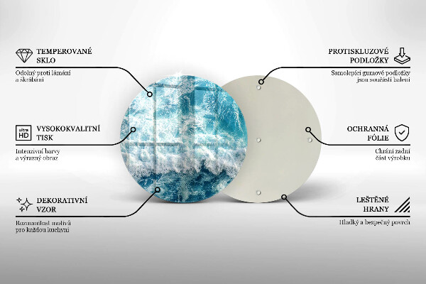 Üveg vágódeszka Tenger víz hullámai