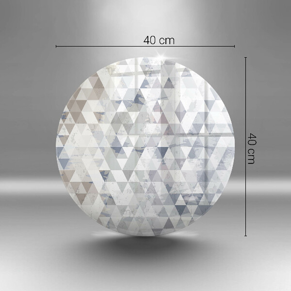 Üveg vágódeszka Háromszög minta