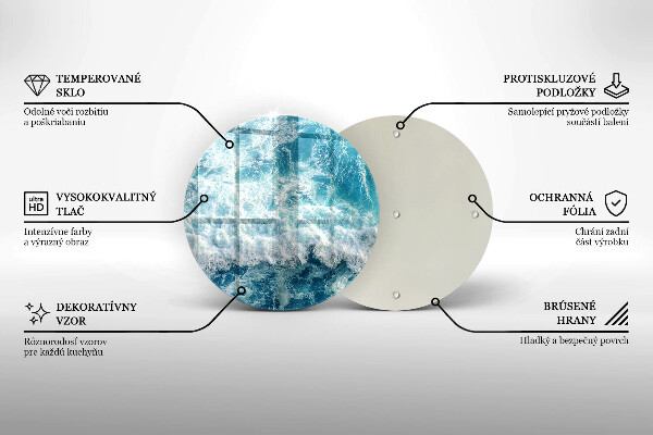 Üveg vágódeszka Tenger víz hullámai