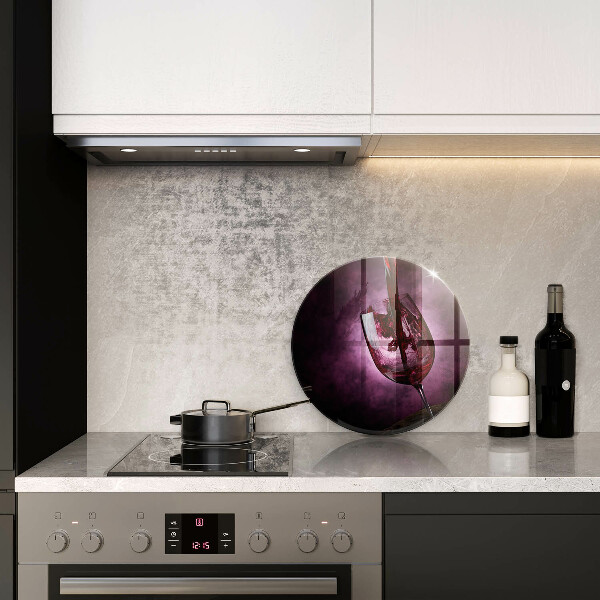 Üveg vágódeszka Egy pohár bor