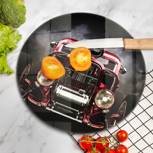 Üveg vágódeszka Régi autó