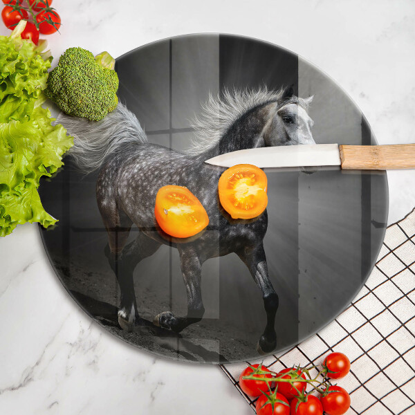 Üveg vágódeszka Ló vágta