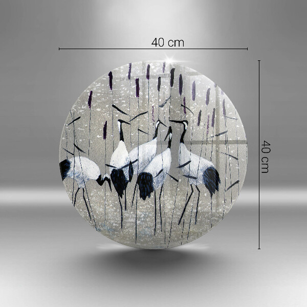 Üveg vágódeszka Japán daruk