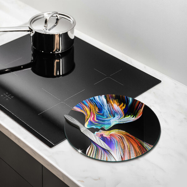 Üveg vágódeszka Csók absztrakció