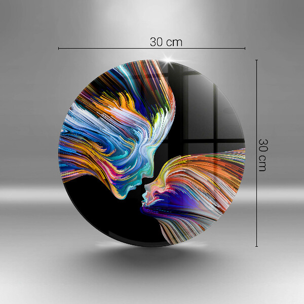 Üveg vágódeszka Csók absztrakció
